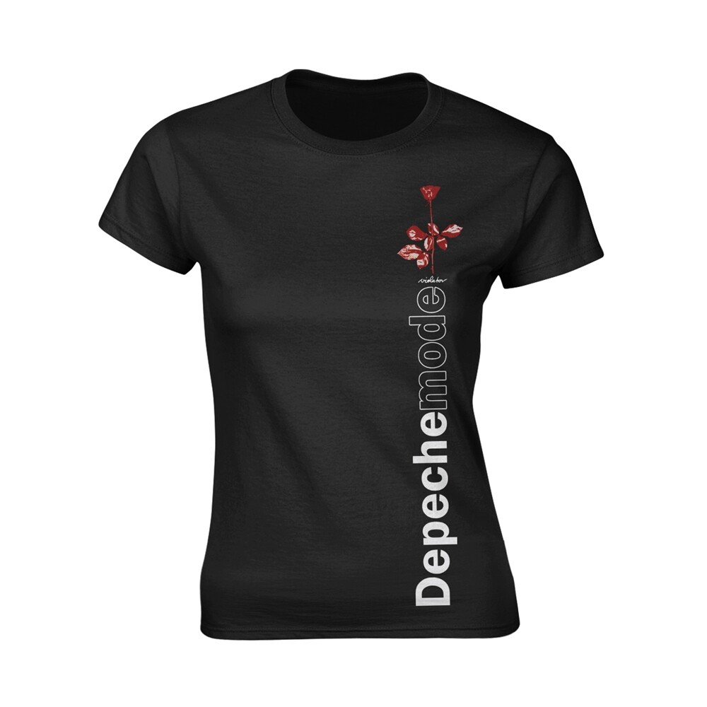 DEPECHE MODE - VIOLATOR SIDE ROSE BLACK T-Shirt, Girlie  Womens: 8