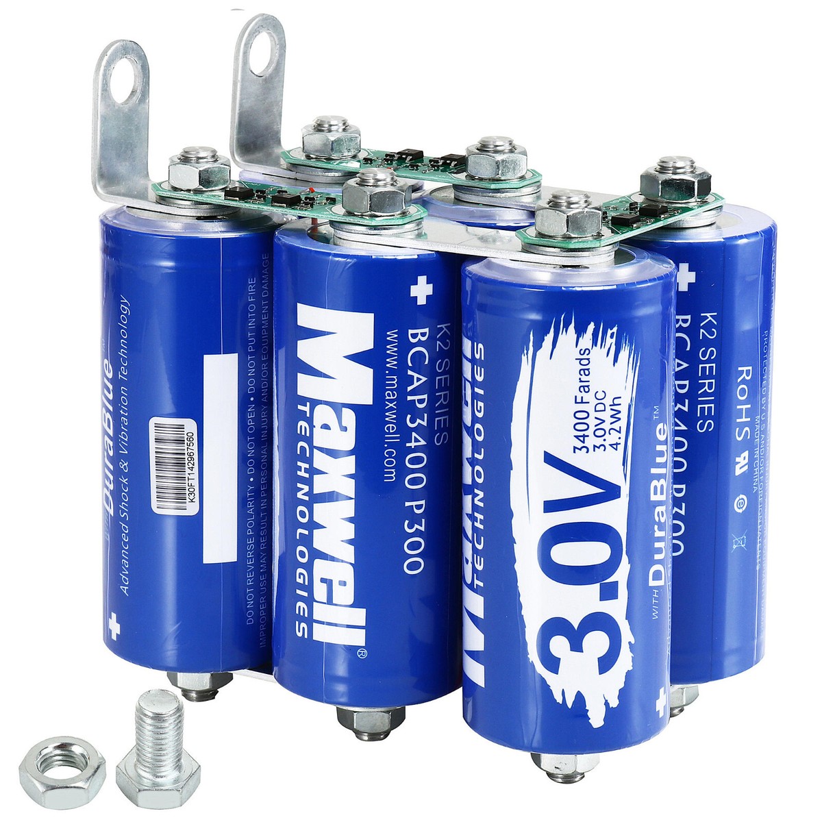 Maxwell 18V 566 Farad Super Capacitor Battery Power Bank 3.0v
