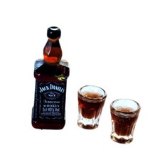 15Pc 1:12 Scale Dollhouse Miniatures Mini Drinks Cup Foreign Wine Bottles Decor