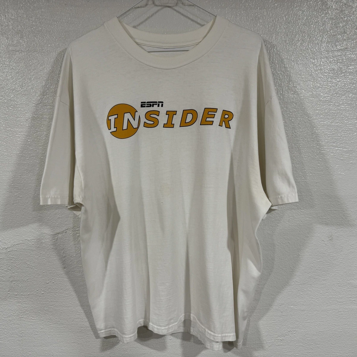 T-shirt Blanc Homme XL Hanes - Jeux Vidéo ESPN - Neuf Sans étiquette