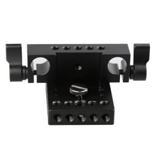 Baseplate Mount with Dual 15mm Rod Clamp  1/4"-20 Fitting Screw fr DSLR Camrea