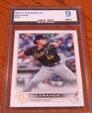 MAX KRANICK Rookie****2022 TOPPS----MINT 9*****PIRATES***Mad Dog GRADE