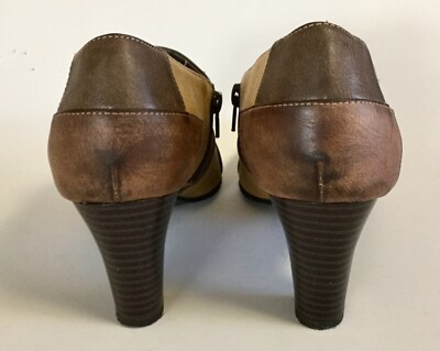 Bottines Femme Born New York Transit - Taille US 10 - Cuir Patchwork - Occasion Bon état (usure Mineure)