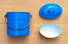 DUE LEONI  Gavetta Porta Vivande Bollitore Vintage Smaltata Modernariato