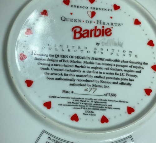 Barbieteller Enesco Herzkönigin Eliza Doolittle Bob Mackie Sonnengöttin COA - Bild 16 von 17