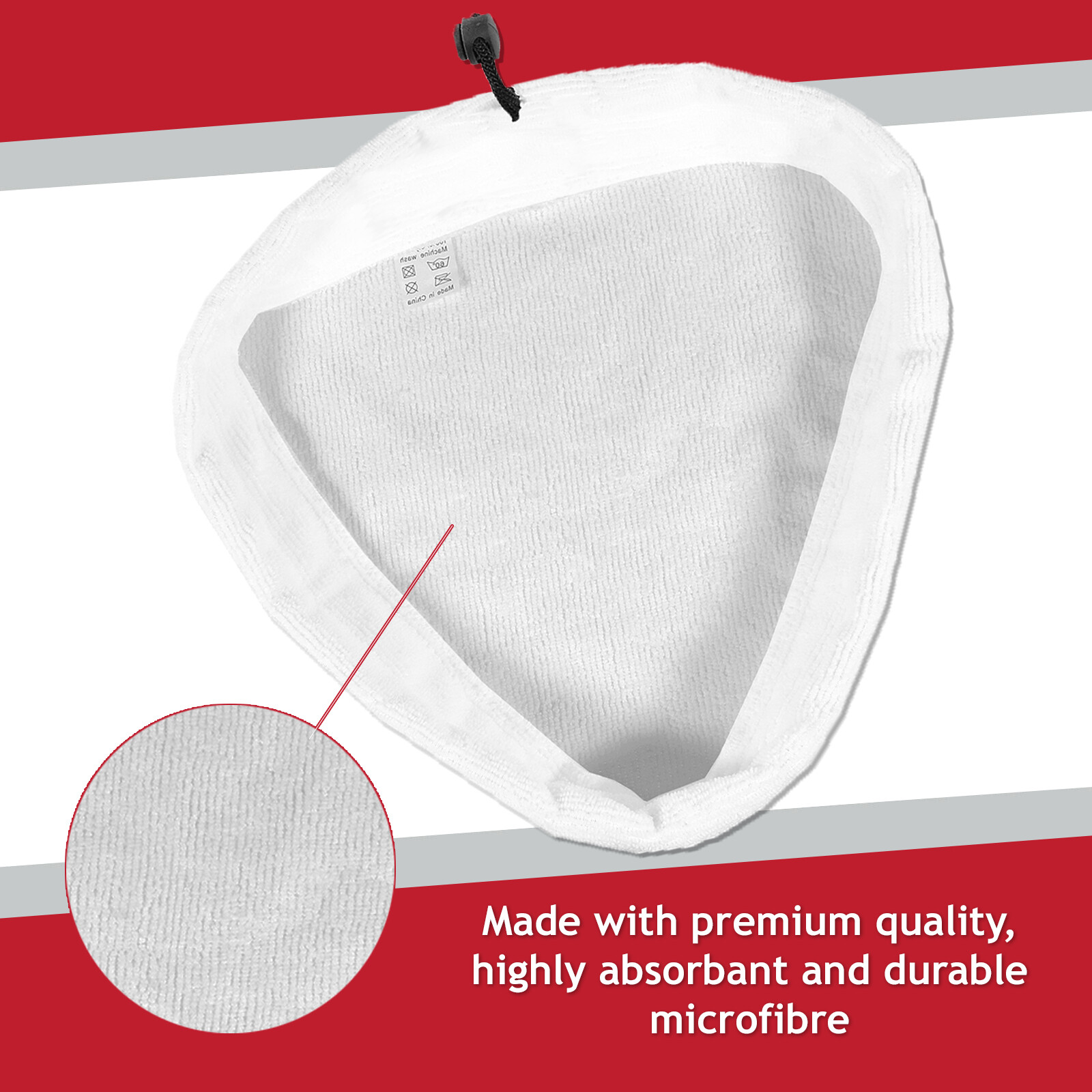 Cloths Covers Pads for EASY STEAM Cleaner Mop D6207 D6428 D6429 D6430