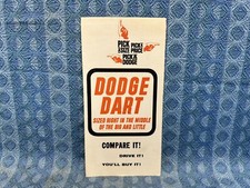 1962 Dodge Dart Original Comparison Sales Folder Vs Chevy Ford Compare Drive Buy 1962 Dodge Dart Original Comparison Sales Folder Vs Chevy Ford Compare Drive Buy