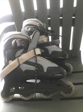 Schwinn ABEC 5 inline roller skates blades rollerblades sz 5-8  With Knee Pads