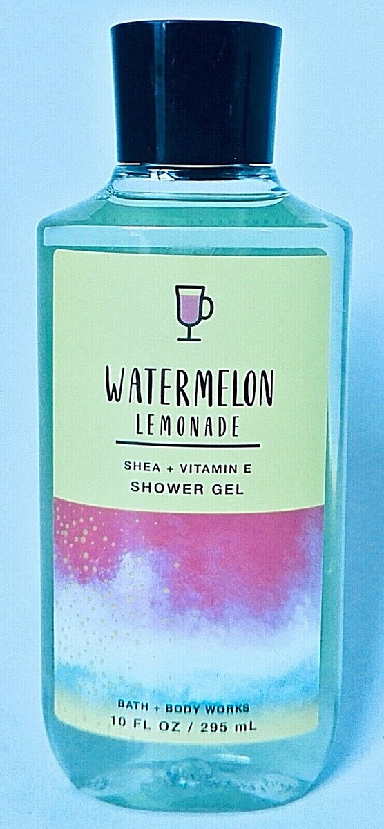 BATH BODY WORKS WATERMELON LEMONADE SHEA VITAMIN E SHOWER GEL 10 oz NEW