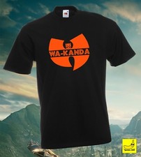 Image of Black Panther Wakanda T-Shirt Wu Tang Clan Marvel Avengers Movie Titan Gift Tee