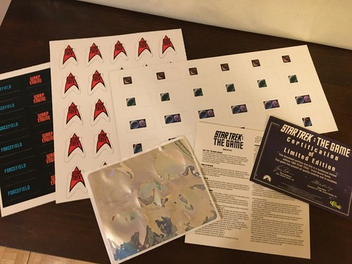Star Trek: The Game, 1992, Punchboard Parts Only, Unused