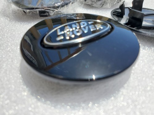 4x, Set of Land Rover Black-Black Wheel Center Hub Caps, HSE Land Rover Center