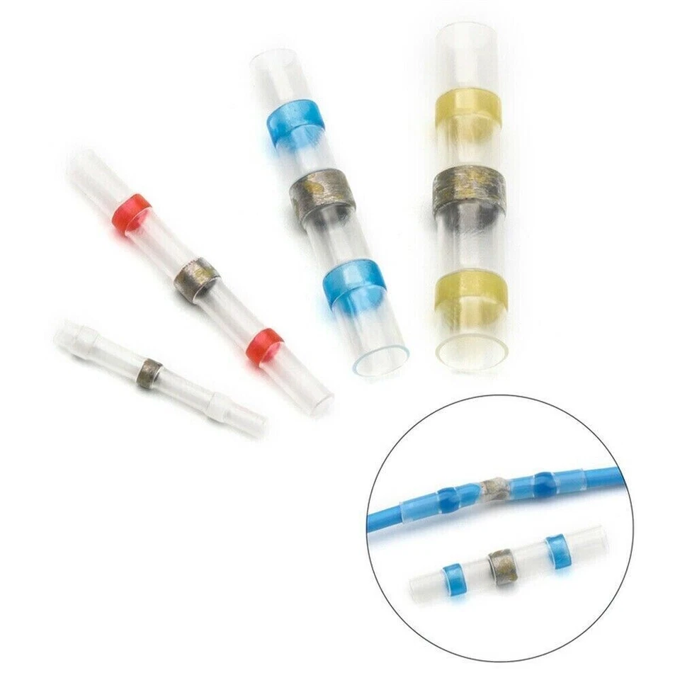 250pcs Waterproof Solder Seal Sleeve Heat Shrink Butt Wire Connectors Terminals - Image 2 of 4