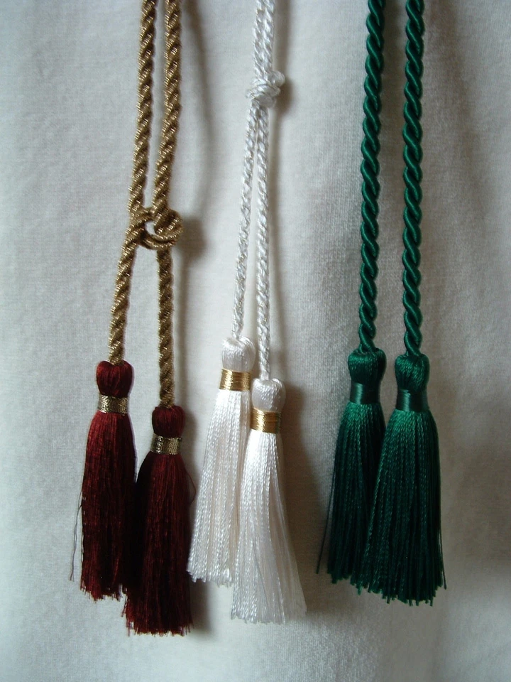 10 Advents-Deko-Kordeln-je 2 QUASTEN - HANDMADE in GERMANY! - Bild 2 von 2