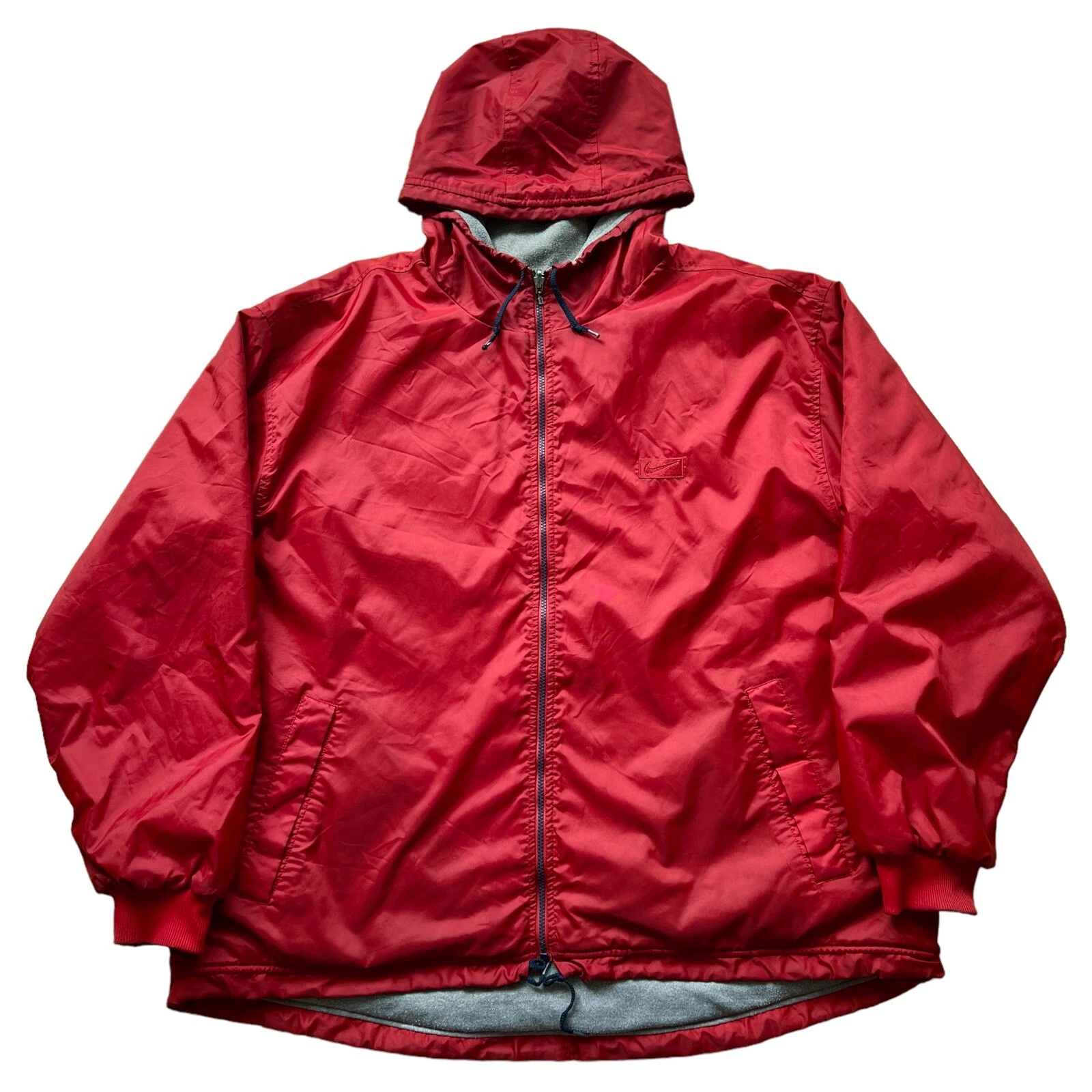 Vintage 90s Nike Reversible Padded Jacket Zip Up Windbreaker Men’s Size XL