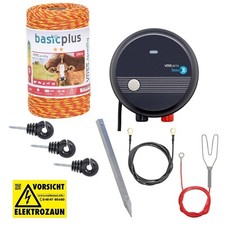 Hundezaun Starterset 230V Weidezaungerät Weidezaun Gartenzaun Elektrozaun Zaun