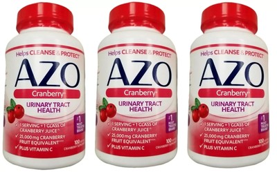 AZO Cranberry Softgels  Maximum Strength 100ct ( 3 pack )  __