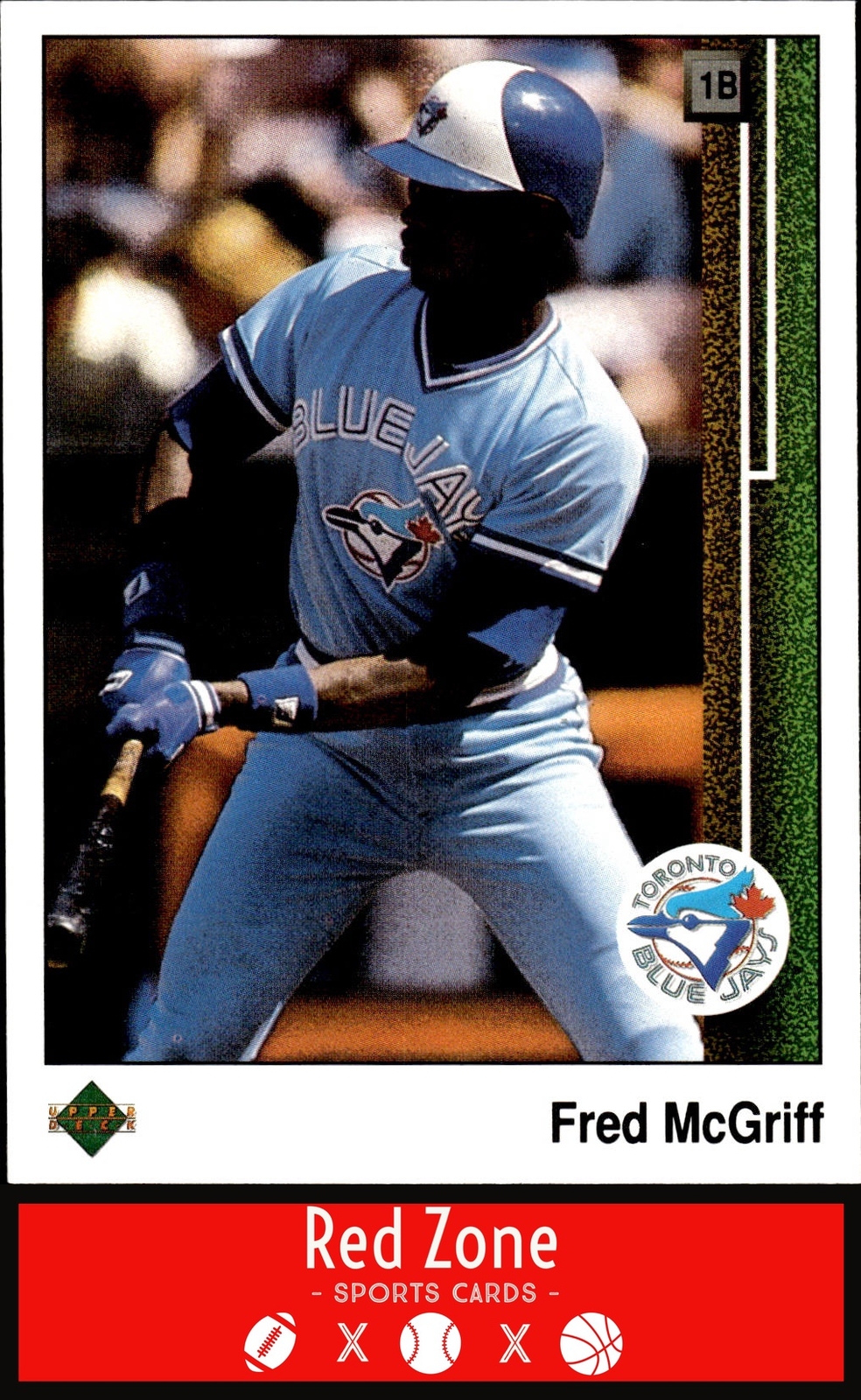1989 Upper Deck - #572 Fred McGriff NM Set Break.