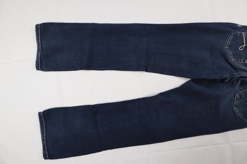 I love justice Girls Youth Size 10R Dark Wash Stretch Straight Denim Blue Jeans - Picture 6 of 12