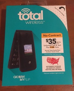 Tracfone-Alcatel-A405-Flip-Prepaid-Cell-Phone