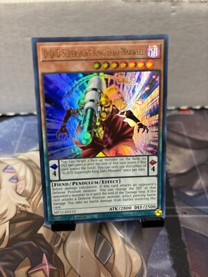 Yu-Gi-Oh! D/D/D Supersight King Zero Maxwell 1st Ed. MP22-EN112 Ultra NM/LP x1