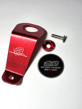 Password Jdm 92-95 Honda Civic Radiator Stay Bracket Bolt Red Kit Free Emblem