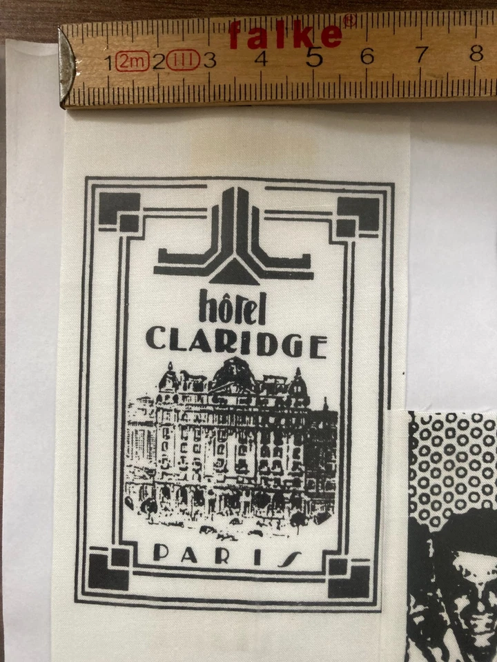 Hotel Claridge Paris France Vintage 1980s/90s Embroidered Sew-On Patch - Image 2 of 2