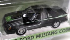 Greenlight 1/64 Ford Mustang Cobra 1980 Black / Green Diecast Model Car