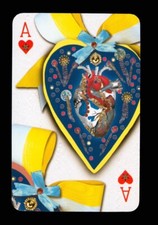 Tarjeta de juego Transformación Christian Lacroix As de Corazones Q70a