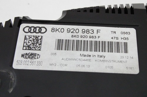 2014 AUDI A4 SPEEDOMETER ODOMETER 89k MILES 8K0 920 983 F OEM 12 13 14 15 16 - Picture 6 of 6