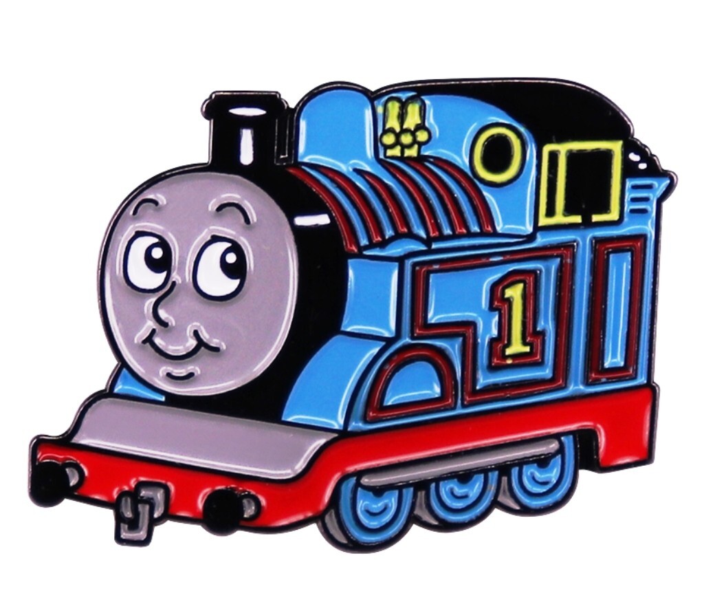 Thomas The Tank Cartoon Character Inch Tall Enamel Metal Pin