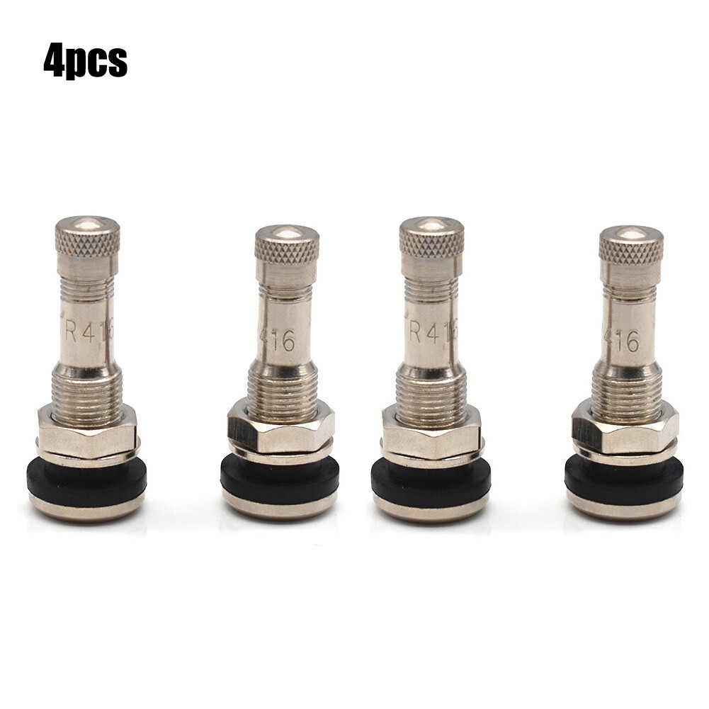 Secure Tubeless Tire Stems TR416 Chrome Metal Bolt In Valve Stems 4