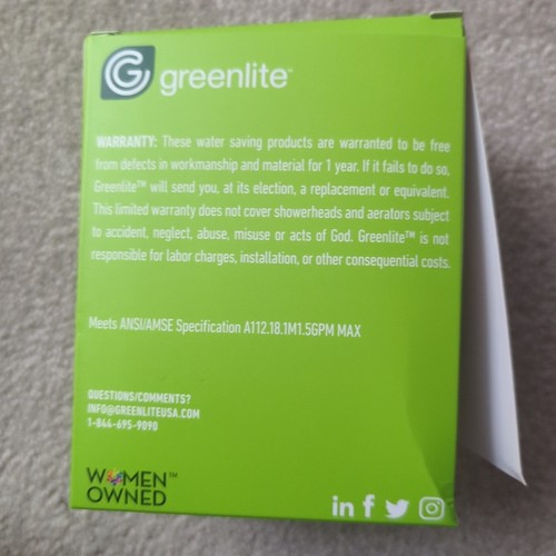 Kit risparmio acqua Greenlite con soffione doccia, 2 bagni e 1 aeratore girevole da cucina - Foto 4 di 7
