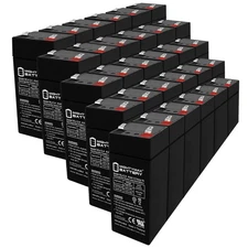 Mighty Max 4 Volt 4.5AH F1 SLA Battery Replaces Zoro Select 5EFE7 - 30 Pack