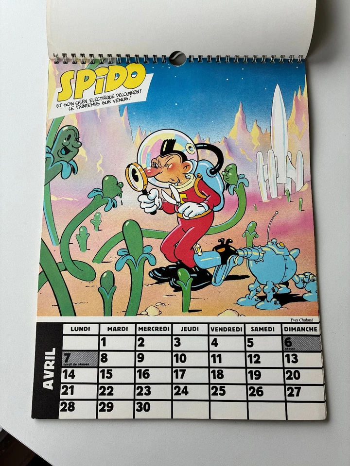 calendrier  METAL HURLANT  1980  Druillet Moebius Chaland Schuiten  Complet TTBE - Photo 3/4