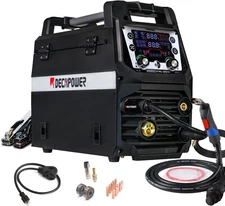 110V 220V Dual Voltage 200 Amps Gas Gasless MIG Welder 3 in 1 MIG FLUX TIG Stick
