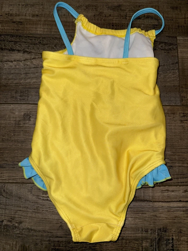 Nickelodeon Bob Esponja Pantalones Cuadrados Niña Pequeña Traje de Baño Volantes 2012 24 Meses Foto 2 de 3