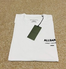 Image of ALL SAINTS MENS SMALL LOGO SUMMER SHORT SLEEVE T-SHIRT