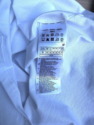 NEW Talkabout CHOOSE HAPPY Jewel Pearl Pure Cotton White T Shirt Top M 20” pit - Picture 12 of 13