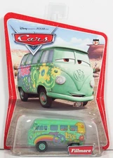 Disney PIXAR Cars Fillmore 1960's Volkswagen Bus Mattel Desert Package 1:55