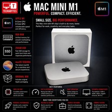 Apple Mac Mini M1 8GB RAM 256GB SSD OSX Sequoia Boxed
