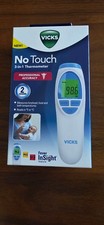 Vicks No Touch 3-in-1 Thermometer Measures Forehead Food and Bath Temperatures