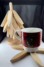 2PC Foldable Wooden TrivetsCoasters Tree Shape Trivet Sets for Hot Dishes