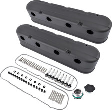Gm Ls Valve Covers Ls Swap Aluminum Hidden Coils Smooth Top 2 Piece Design Black