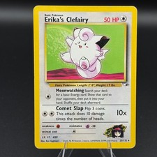 Erika's Clefairy Unlimited Rare Gym Heroes 25/132 MP Ken Sugimori on eBay