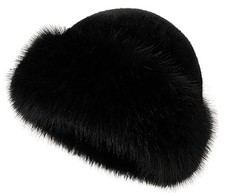Winter Faux Fur Bucket Hat WomenFuzzy Fur Warm Hat Women's Furry Fisherman Ca...
