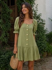 (T2) Adriana Degreas br Sage green dress with...