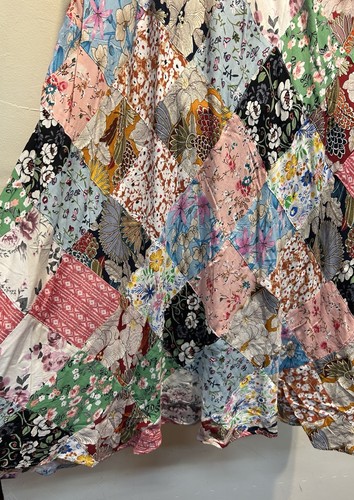 Nwt FUNKY STUFF floral hippie patch boho maxi rayon tank DRESS 3X Free shipping - Picture 6 of 7