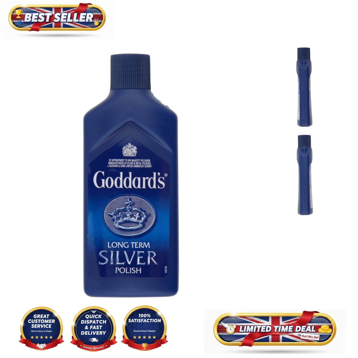 Revitalize Your Silver with Goddards 125ml Long-Term Polish - Non-Toxic Formula
