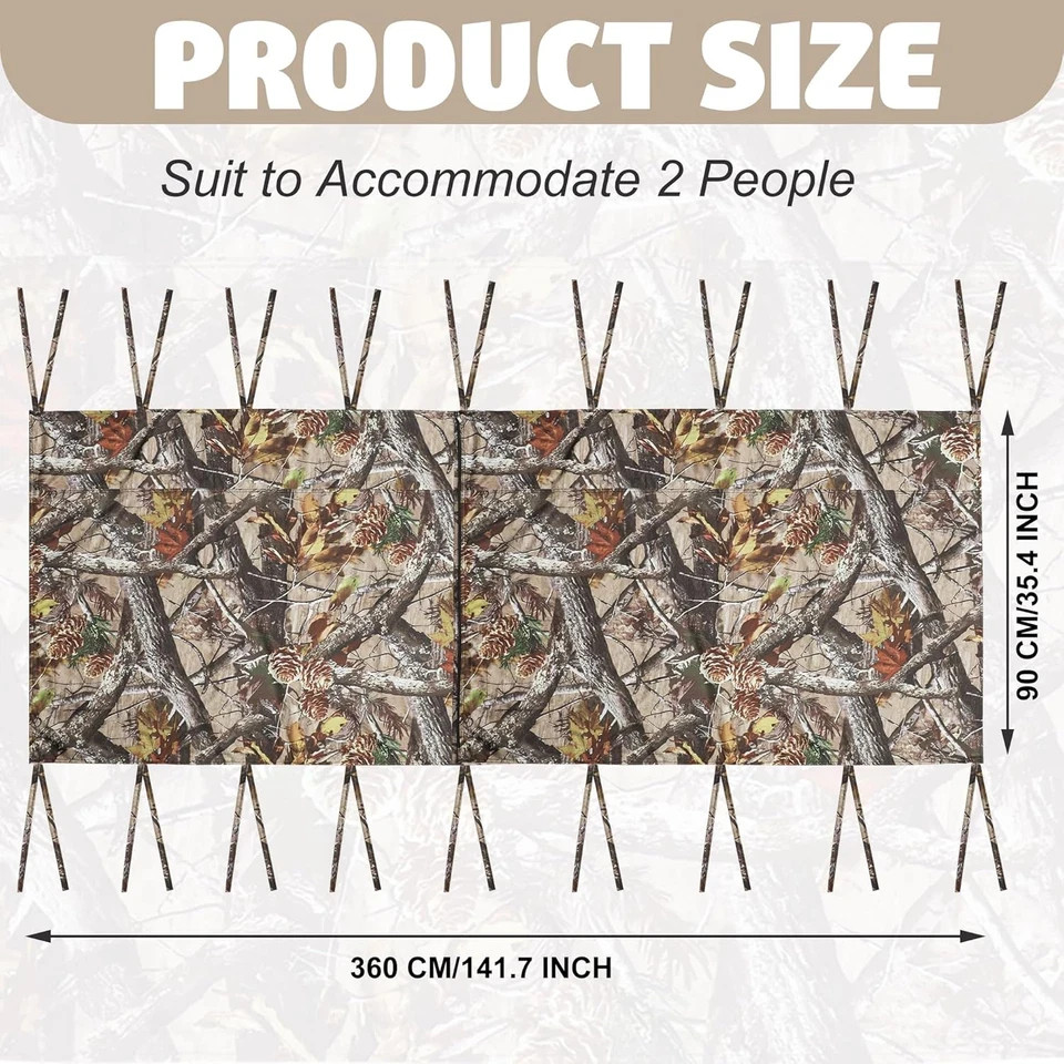Hunting Tree Stand Blinds Cover Camouflage Universal Tree Stand Blinds ...